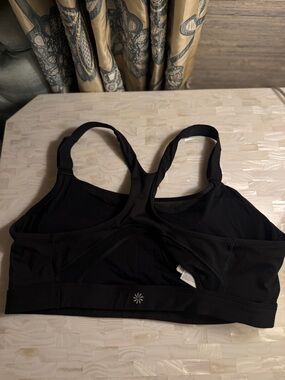 Athleta Black Racerback Support Sports Bra